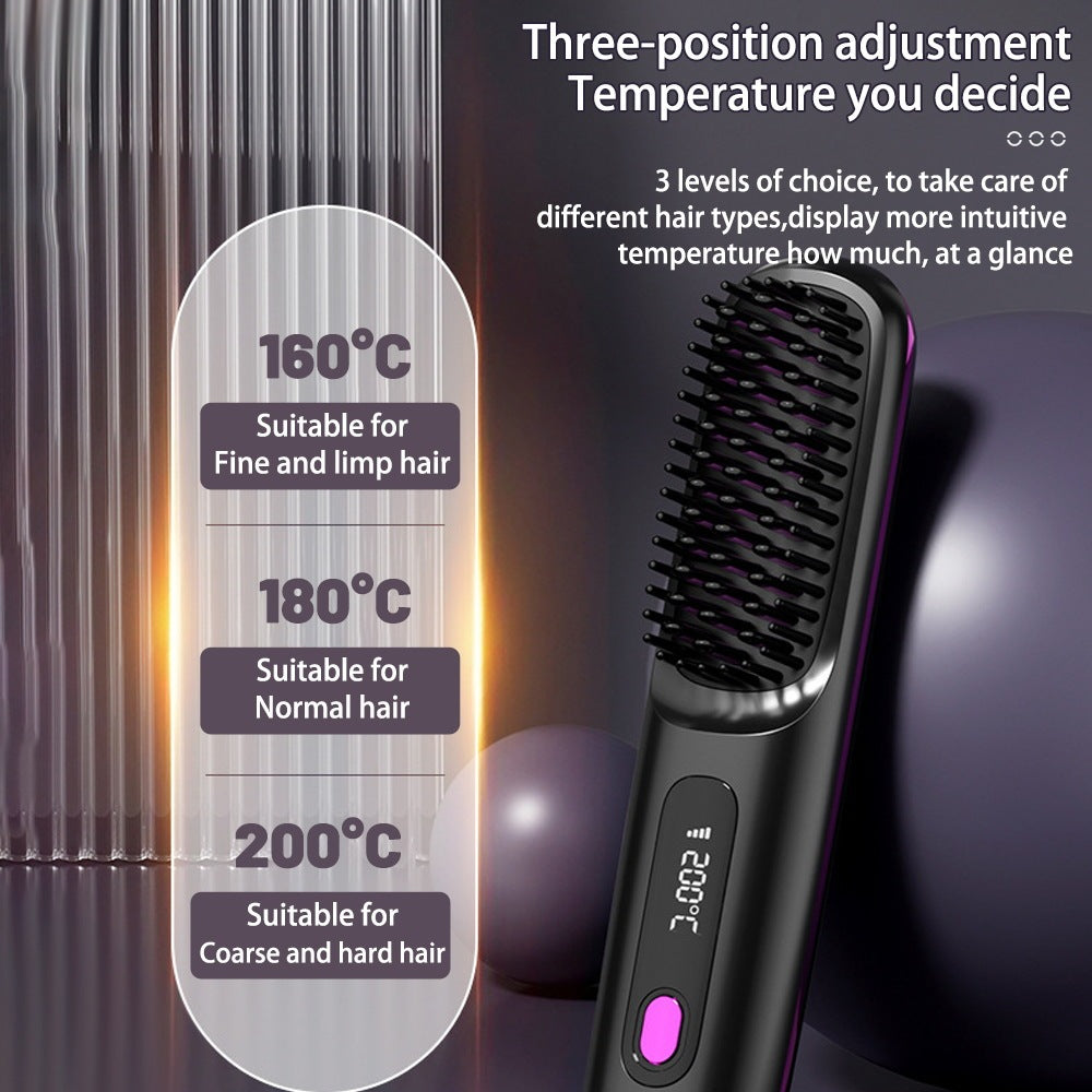 Zilora Portable Hair Straightening Brush